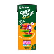 Сок Добрый «Яблоко-персик» 0.2 л.